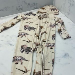 Posh Peanut zippered onesie and hat